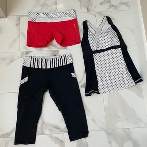 Lululemon polka dot set size 6